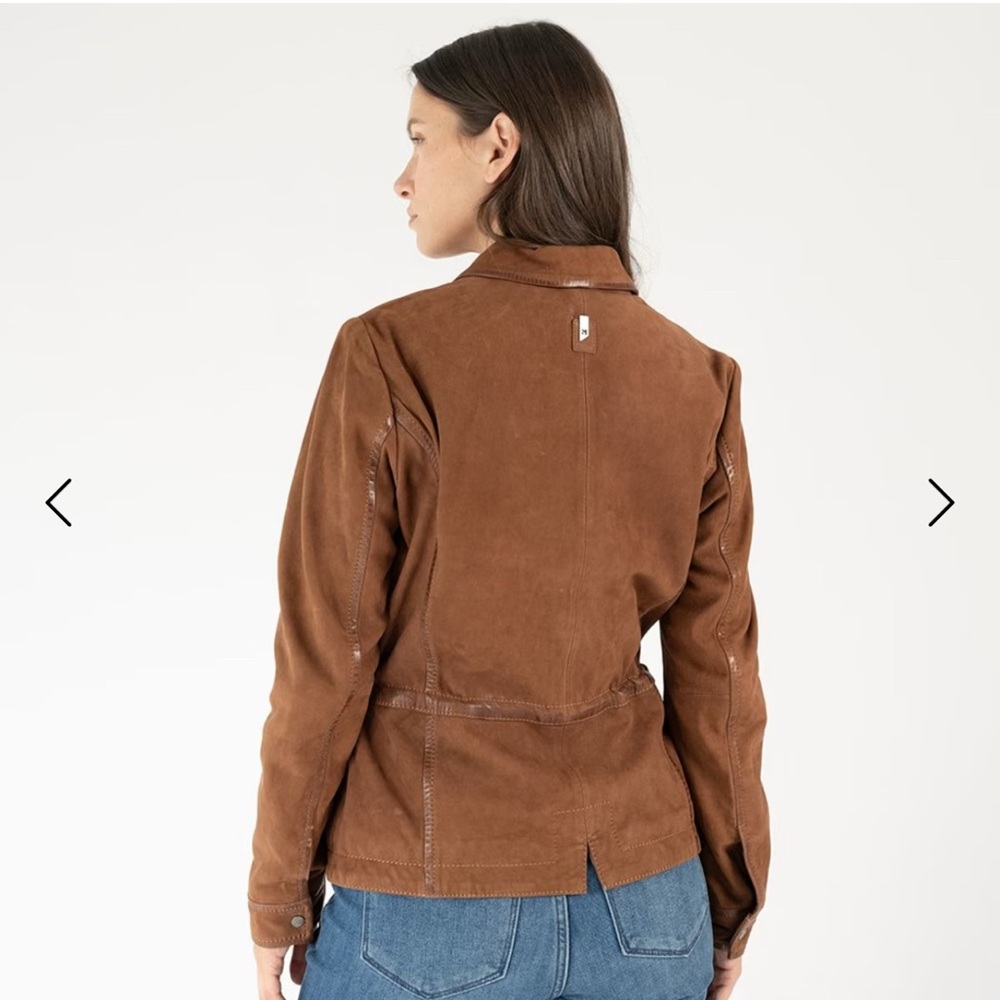 NWT! Mauritius Amaly Rf Leather Jacket - Picture 2 of 4